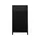 Europel Krijtstoepbord met Topbord 660 x 1280 mm Zwart