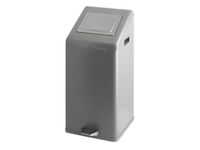 Pedaalemmer Carro-Kick met Pushdeksel 50 Liter Grijs