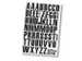veldmagneet voor stelling,letters A-Z,DIN A4,H 43mm,magneetfolie