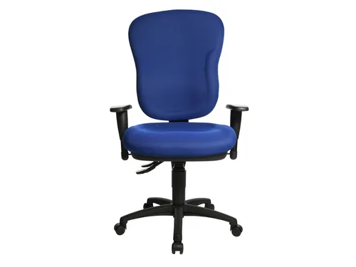 Bureaustoel Topstar Wellpoint 30 SY blauw stof