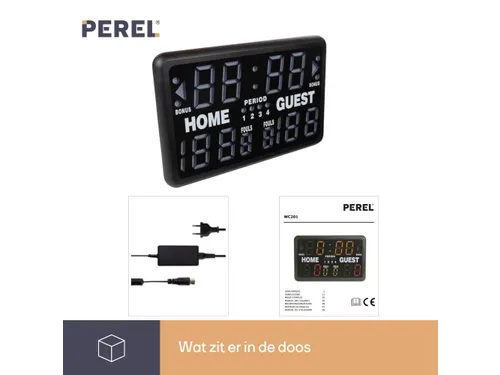 Scorebord/Sporttimer 62x40,5x27,5cm