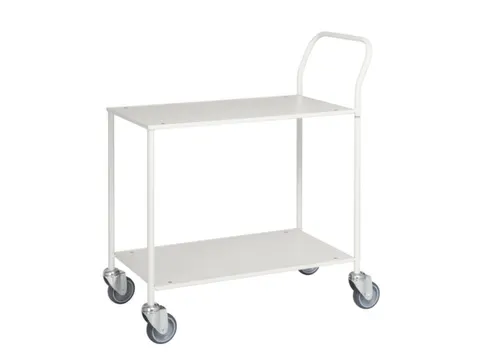 Tafelwagen,Draagverm. 150Kg,2Etage(S),Etage(S) Melaminecoating,Wit,Wit