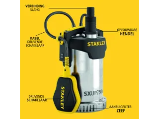 Stanley Dompelpomp Roestvrij Staal Helder Water 750W - 7
