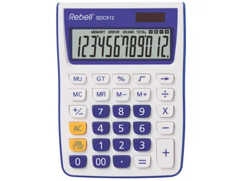 Calculator Rebell-SDC912VL-BX wit-violet desktop