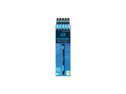 Balpen Schneider Slider Edge F 0,7mm zwart doos 10 stuks
