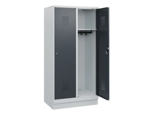 schoollocker,HxBxD 1630x800x500mm,2vak,vak B 400mm,cil.-slot,sokkel