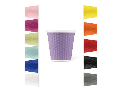 Beker porselein Les Artistes Paris 80ml met siliconen grip Violet Parm