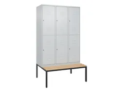 Dubbeldekse dekenkist,HxBxD 2120x1200x815mm,3x2vak.,vak B 400mm