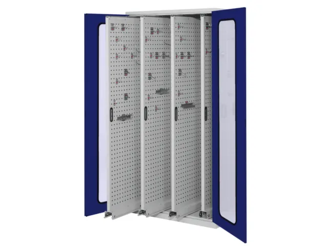 Verticale Uitschuifkast Venster 1950x1000x600mm 4legborden Ral5010