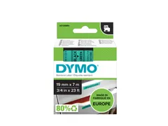 Labeltape Dymo 45809 D1 S720890 19mmx7m zwart op groen