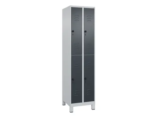 dubbeldekse locker,HxBxD 1950x500x500mm,2x2vak.,vak B 250mm