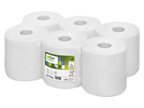 Poetspapier Satino Comfort CF1 centerfeed 1-laags 275m wit 317930