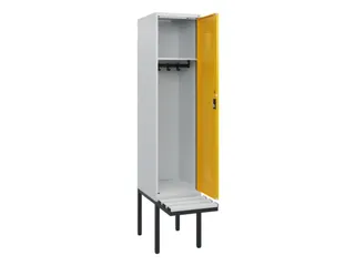 locker met bank,HxBxD 1950x400x815mm,1vak,vak B 400mm,cilinderslot - 1