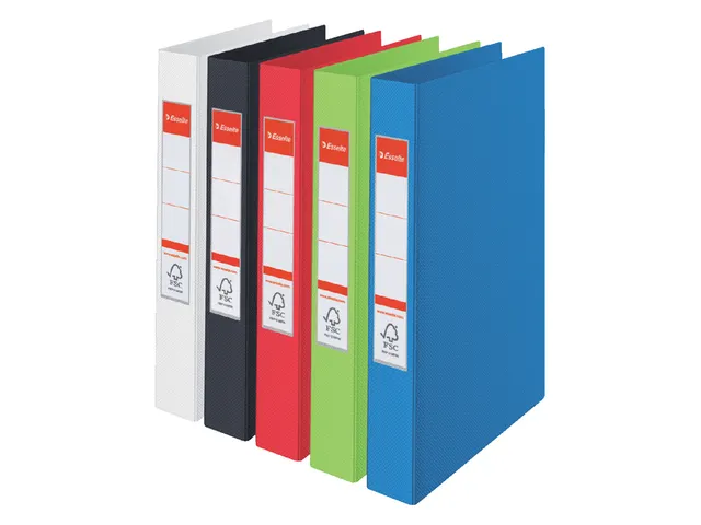 Ringband Esselte 2 rings O-mech A4 25mm Pp Rood