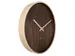 Wandklok NeXtime Oslo 30 cm bruin