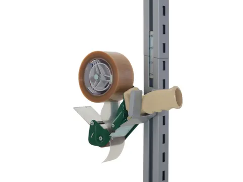 houder v. plakbandafroller,v. paktafel,HxBxD 78x110x38mm,staal,RAL9006