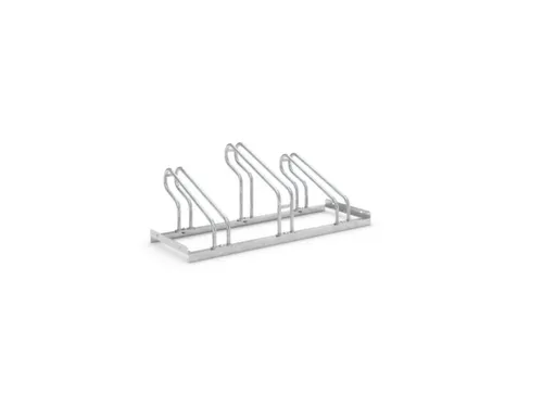 Fiets-Beugelrek L 1050Mm 3Plaatsen Schroefbaar Enkelzijdig Verzinkt