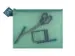etui A4 PVC-vrij groen transparant met ritssluiting