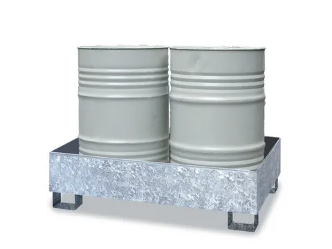 Opvangbak Staal Bxdxh 1250X820X340Mm Voor 2X200L Vaten Verzinkt
