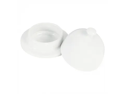 Boterpotje+cloche porselein 9cm