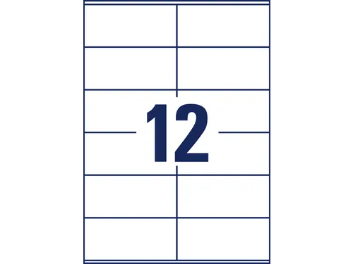 Avery Zweckform L7875 Sterk klevende etiketten A4 105x48mm 240 stuks