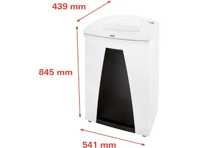 SECURIO B34 papiervernietiger, 3,9 mm stroken P-2