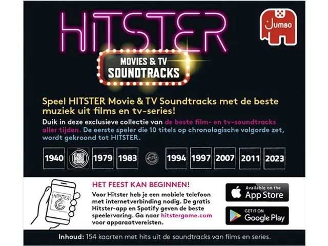Jumbo Hitster Movies & TV Soundtracks Uitbreidingsset