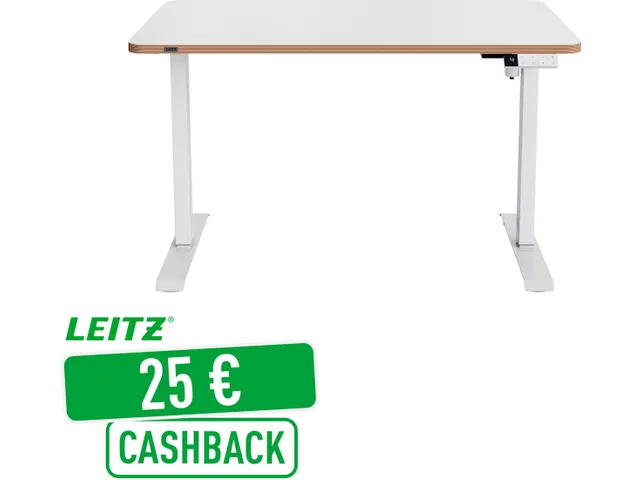 Ergo Zit/Sta bureau 120x70cm elektrisch op voet