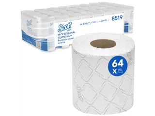 Toiletpapier Scott Essential 2-laags 350 vel wit 8519 - 1