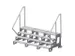 escalier mobile,roulant,estrade H 0,8m,4marches,alu