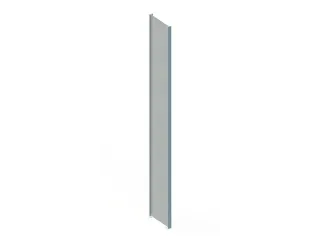 zijwand,v. inhaakstelling,HxD 3000x400mm,verzinkt,massief plaatstaal - 2