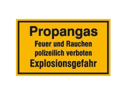 aanwijzingsbord,Propaangas Vuur en roken wettelijk verboden
