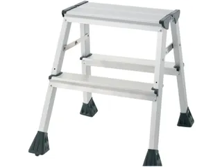 Aluminum ladder 2 treden 45cm 150kg - 6