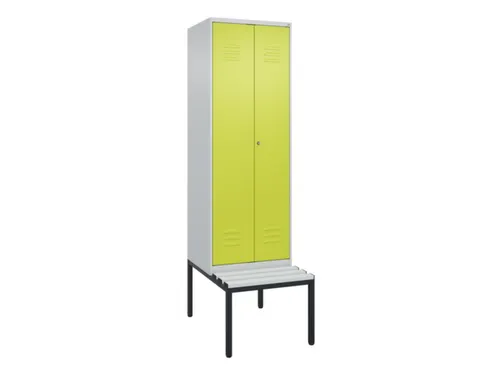 locker voor scheiding van kleding,HxBxD 2120x600x815mm,2vak