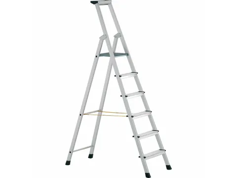 veiligheidsladder,eenzijdig,6treden m. R13-laag,stand H 1,59m