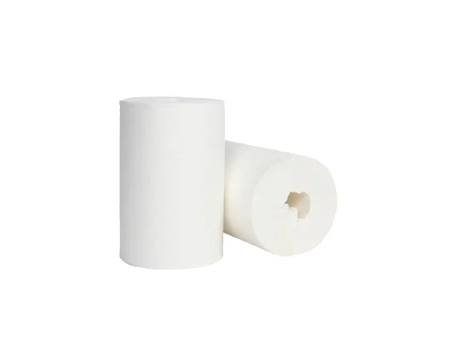 Poetspapier Cleaninq mini 1-laags 20cmx120m Wit 12 rollen