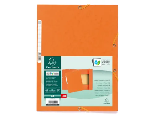 Exacompta Elastomap Nature Future A4, 400 G/m², Oranje
