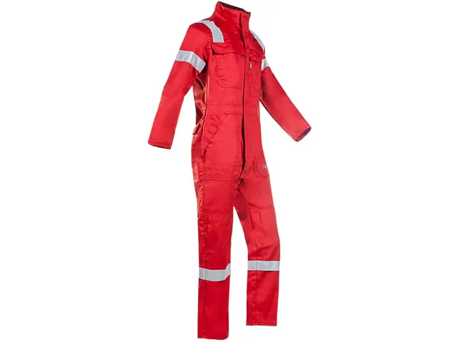 Sioen Carlow 017V coverall, rood, maat P52, per stuk