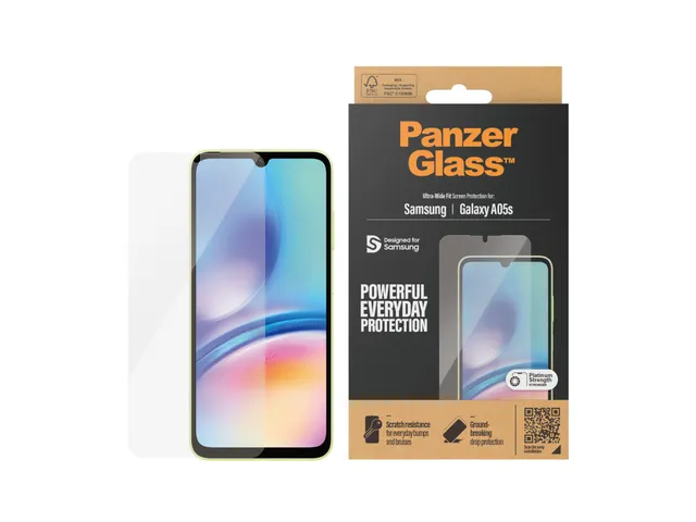 PanzerGlass Screen Protector Samsung Galaxy A05s | Ultra-Wide Fit,