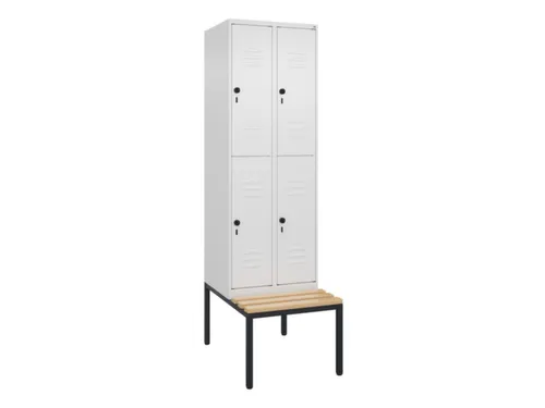 Dubbeldekse dekenkist,HxBxD 2120x600x815mm,2x2vak.,vak B 300mm
