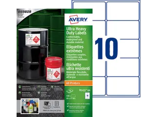 Etiket Avery B7173-50 99x57mm polyethyleen wit 500 stuks - 7