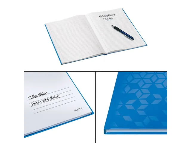 Notitieboek Leitz WOW A5 lijn blauw