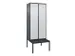 locker voor scheiding van kleding,HxBxD 2120x800x815mm,2vak