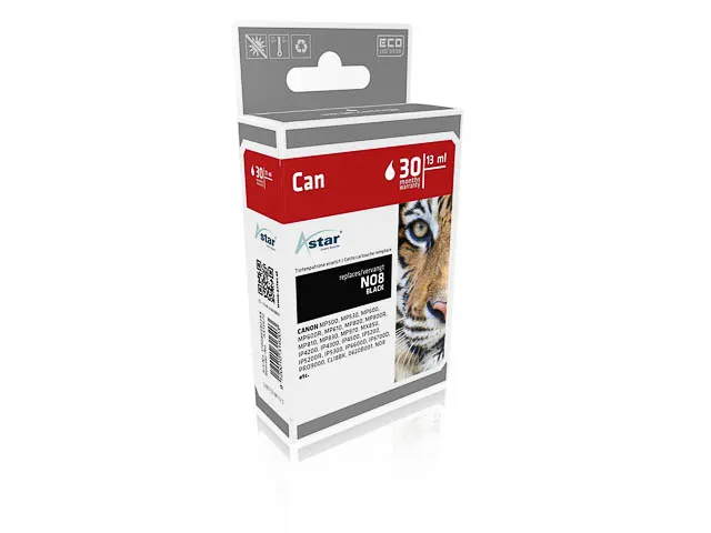 AS15620 ASTAR CANON CLI8BK MP Inkt foto zwart rebuilt Chip 13ml