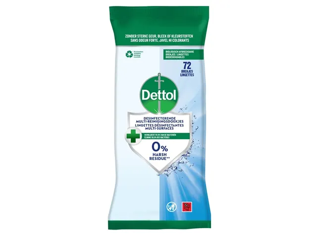 Lingettes nettoyantes Dettol Cleanser antibactérienne 72 pièces
