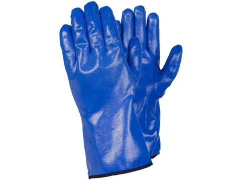 Tegera 7350 chemische nitril handschoenen, blauw, maat 8