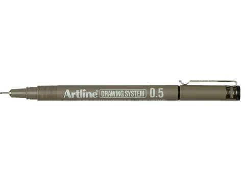 Fineliner Artline technisch 0.5mm zwart