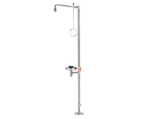 Plens-/Oogdouche,2Sproeikoppen Vast M. Wasbak,75L/Min - 1