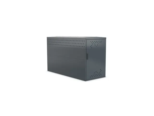 fietsgarage,grondveld,HxBxD 1250x850x2050mm,wanden staal,dak staal