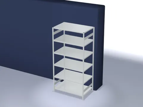 systeemstelling,grondveld,HxBxD 2500x1360x835mm,vakl. 330kg